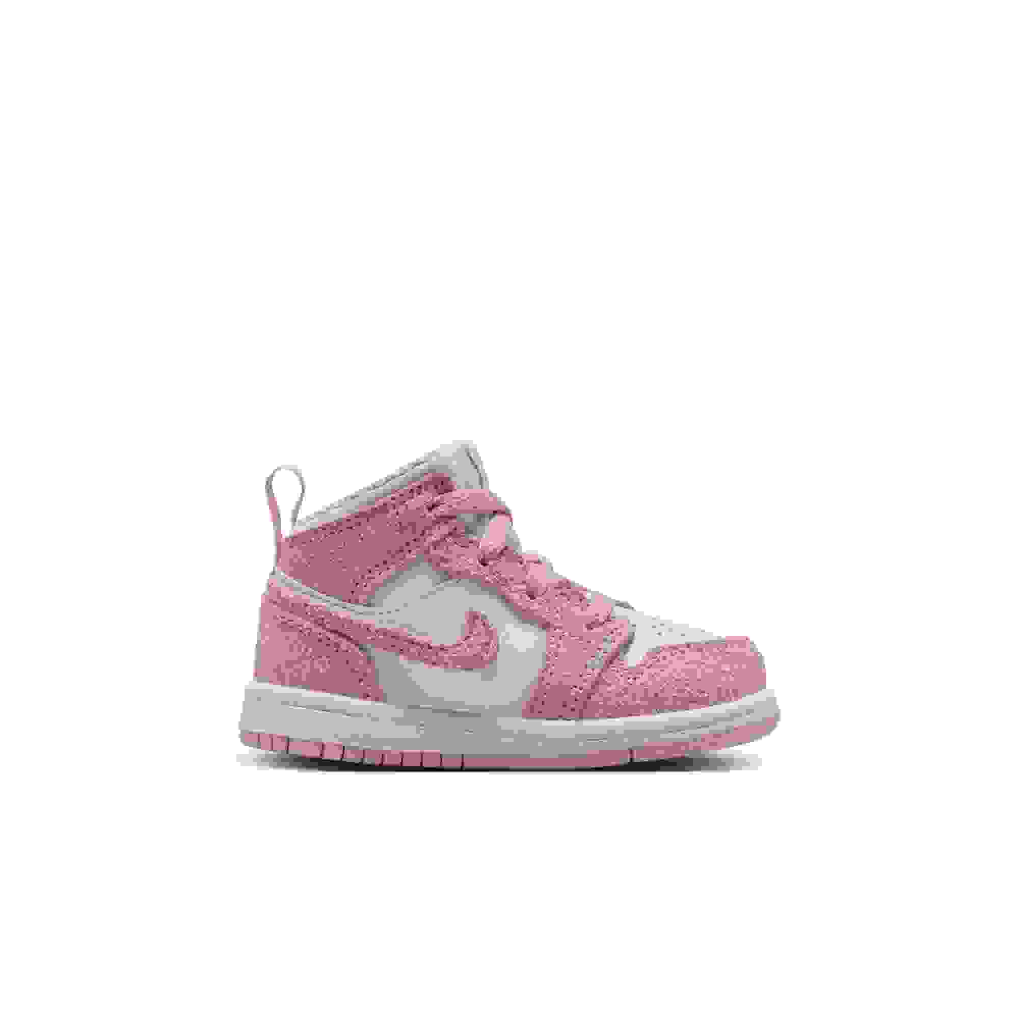 Jordan 1 Mid SE Toddler Girls' "White/Legend Pink/Sail" Shoe